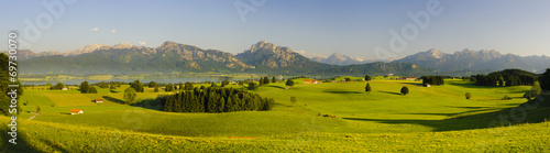 Panorama Landschaft in Bayern im Allgäu photo