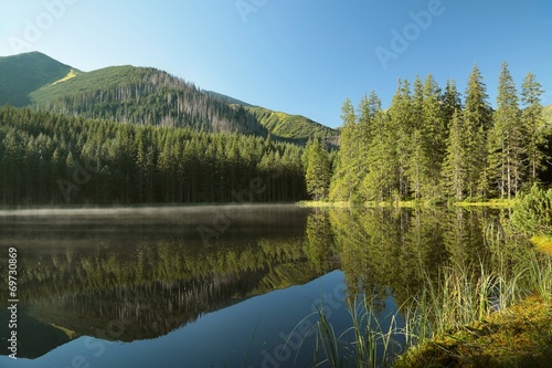 Pond in the Carpathian Mountains, Poland