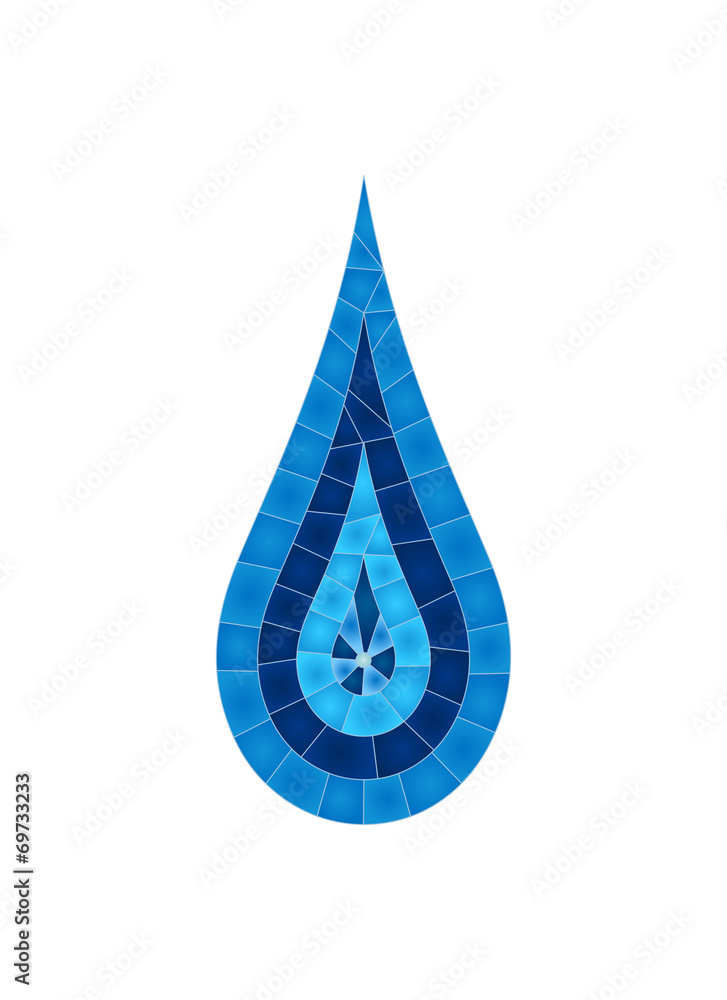 Abstract sapphire drop. Vector creative concept. Abstract sapphire drop. Vector creative concept.