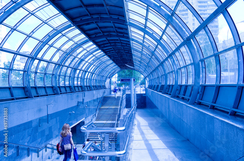 metro entrance station Strogino photo