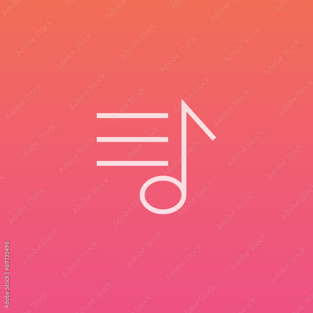 Music playlist - Finely crafted line icons Music playlist - Finely crafted line icons