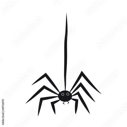 Happy Halloween - Halloween, Süßes oder Saures, Grusel und Furcht, Schrecken mit Spinne in der Nacht