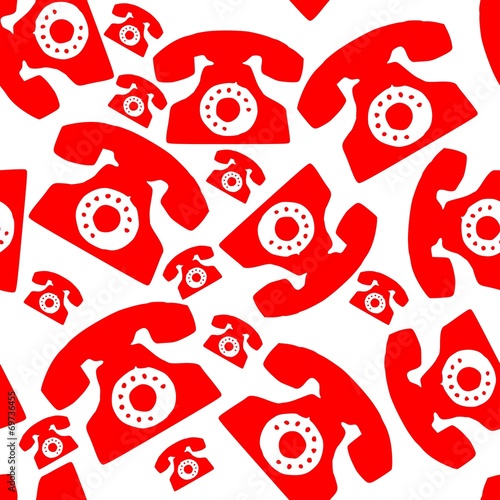 TRAMA SFONDO TELEFONO ROSSO VETTORIALE MODIFICABILE