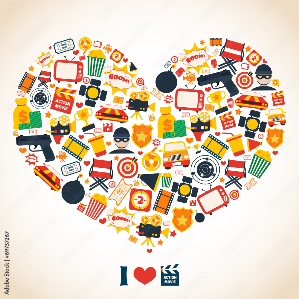 Action movie heart Action movie heart