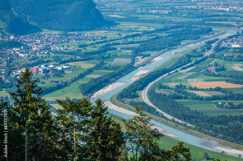 Obraz na płótnie beautiful panorama of Liechtenstein w salonie