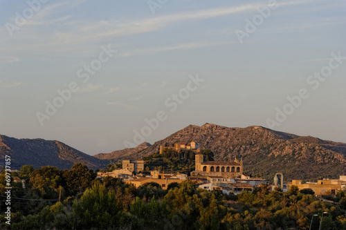 Mallorca, Blick auf Arta in der Abendsonne
