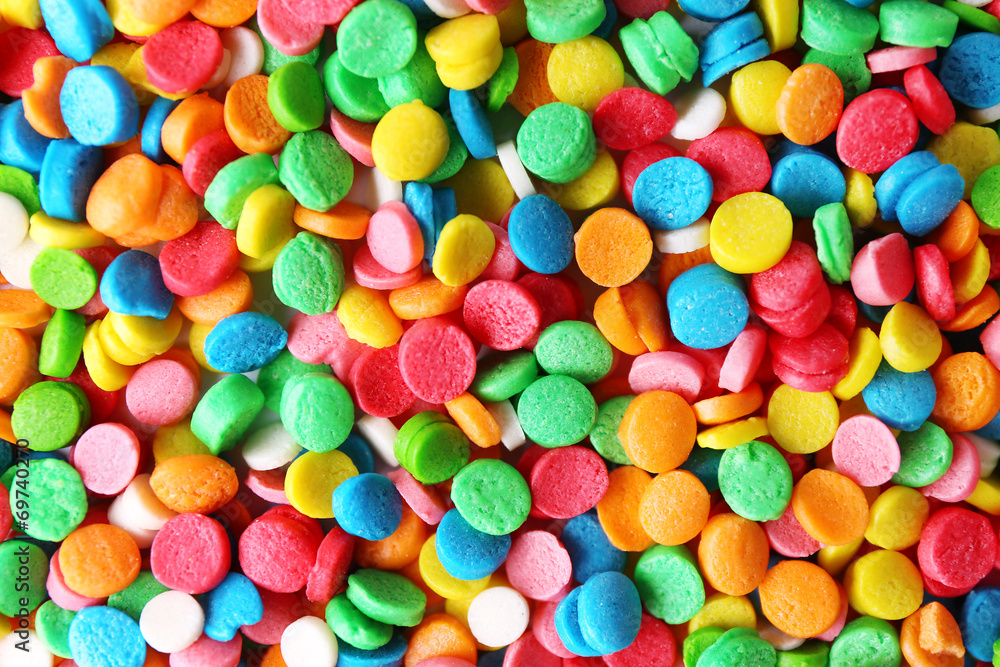 Colorful sugar sprinkles background Colorful sugar sprinkles background
