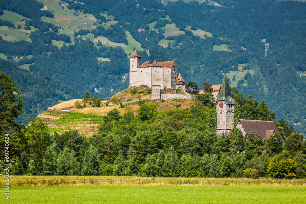 Vaduz castle view, Lichtenstein