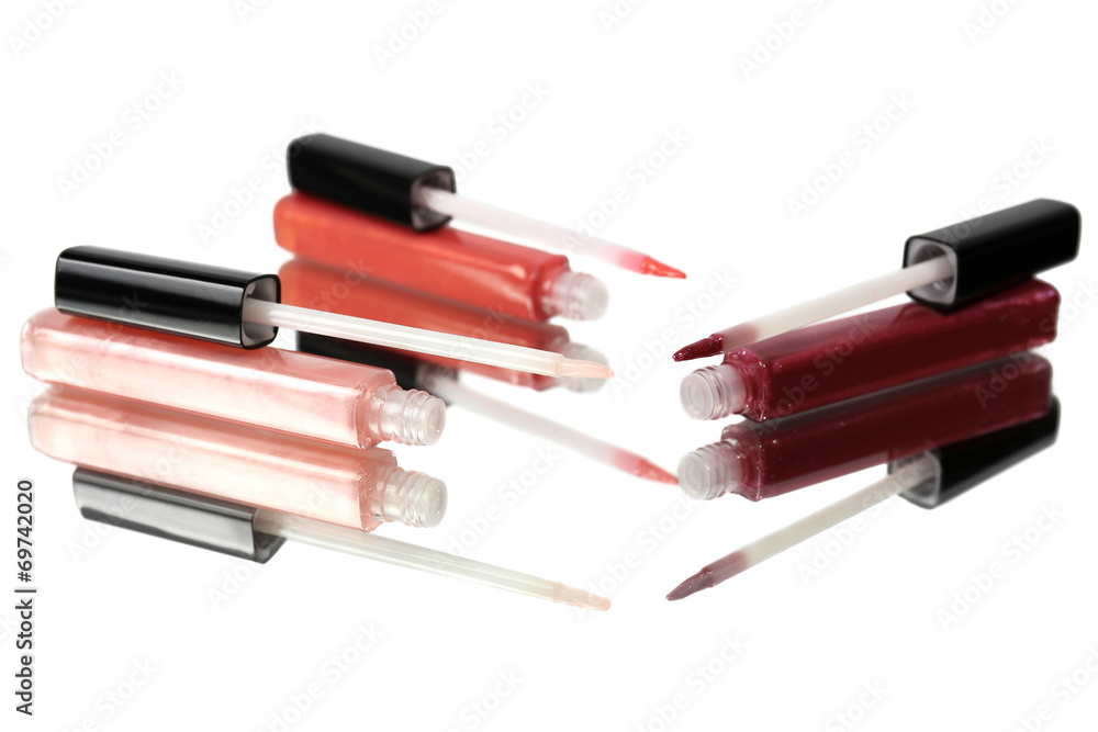 Beautiful lip glosses, close-up Beautiful lip glosses, close-up