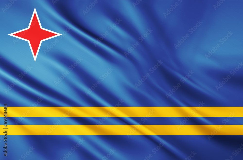 The National Flag of Aruba