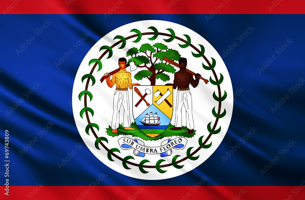 The National Flag of Belize