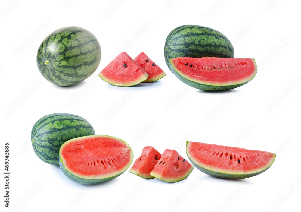 water melon on white background water melon on white background