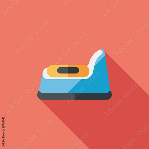 baby potty flat icon with long shadow,eps10