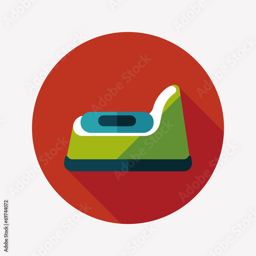 baby potty flat icon with long shadow,eps10