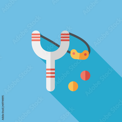 slingshot flat icon with long shadow,eps10