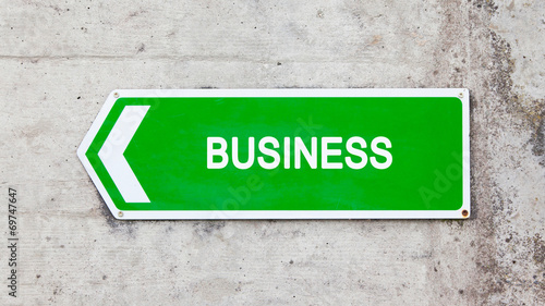 Green sign - Business