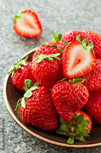 bowl of fresh strawberries