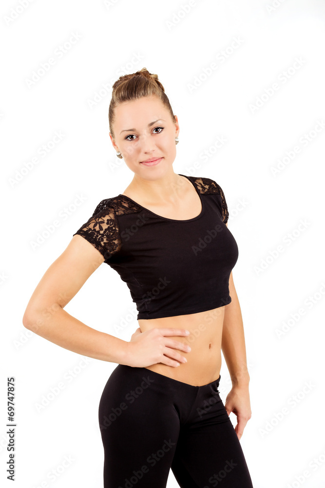 Young professional gymnast woman Young professional gymnast woman