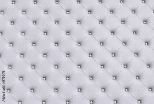 the white texture of the skin quilted sofa