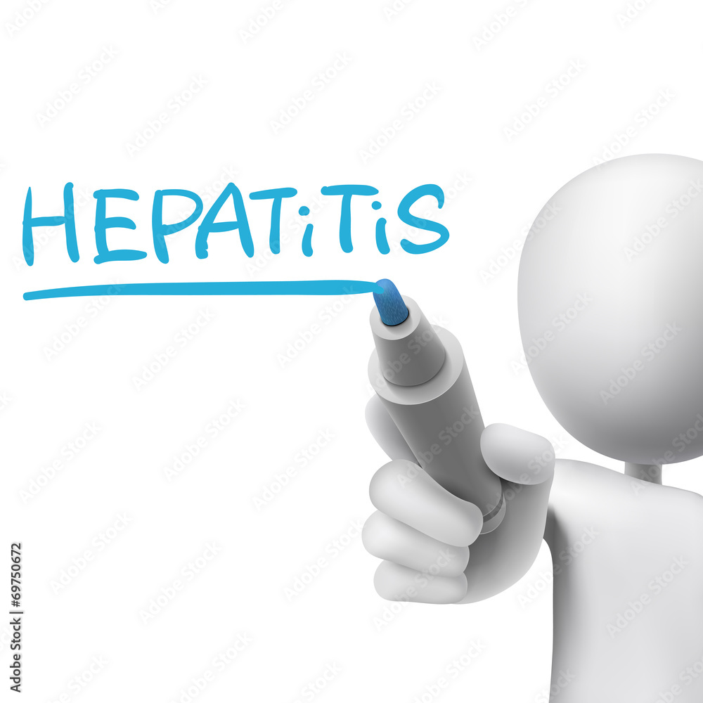 hepatitis word written by 3d man hepatitis word written by 3d man