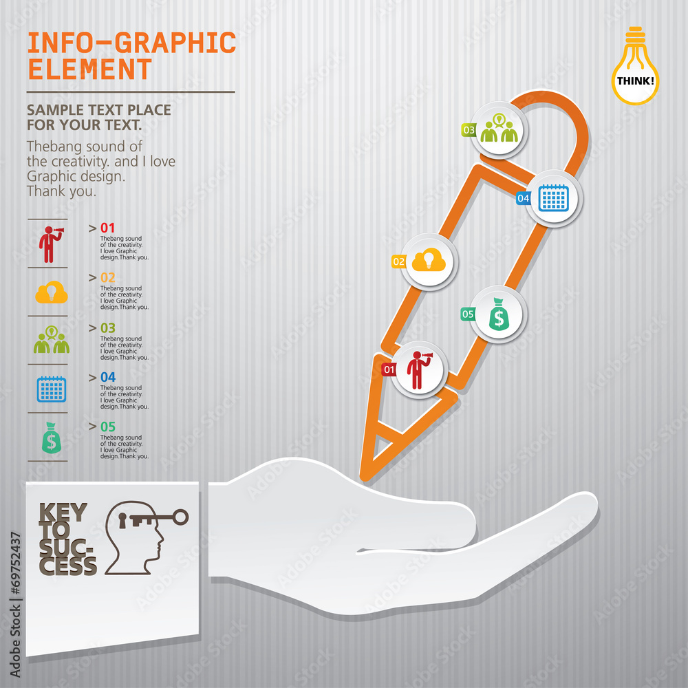 Template for your business presentation with text areas Template for your business presentation with text areas
