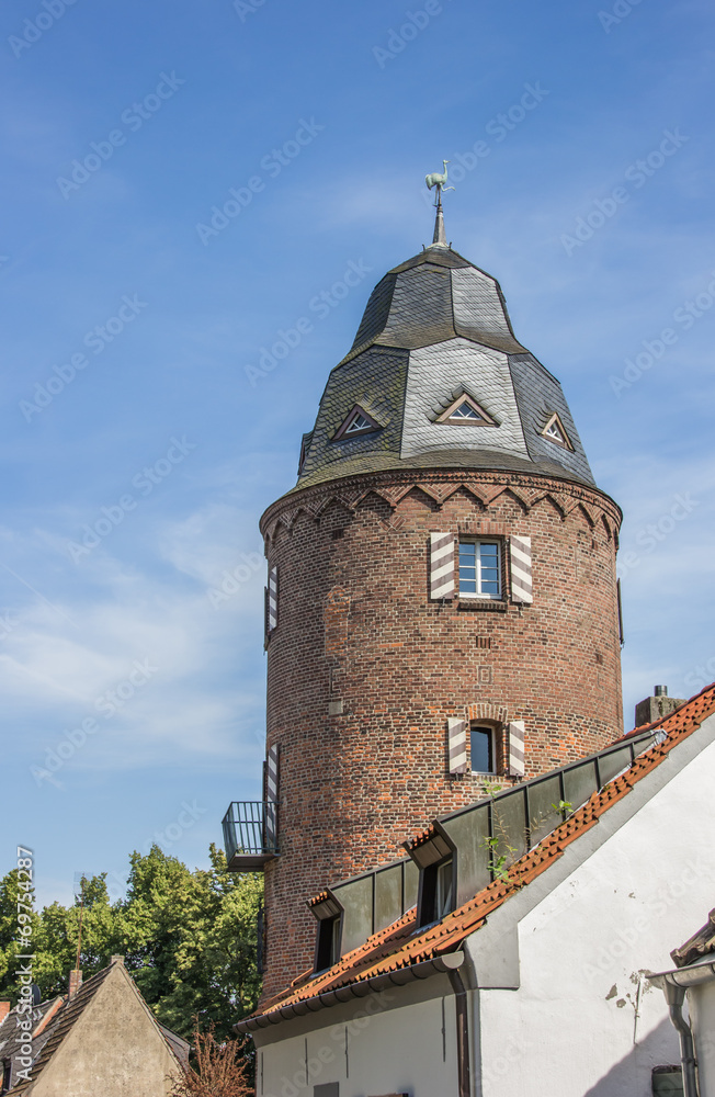 Obraz premium Mill tower in the historic center of Kranenburg