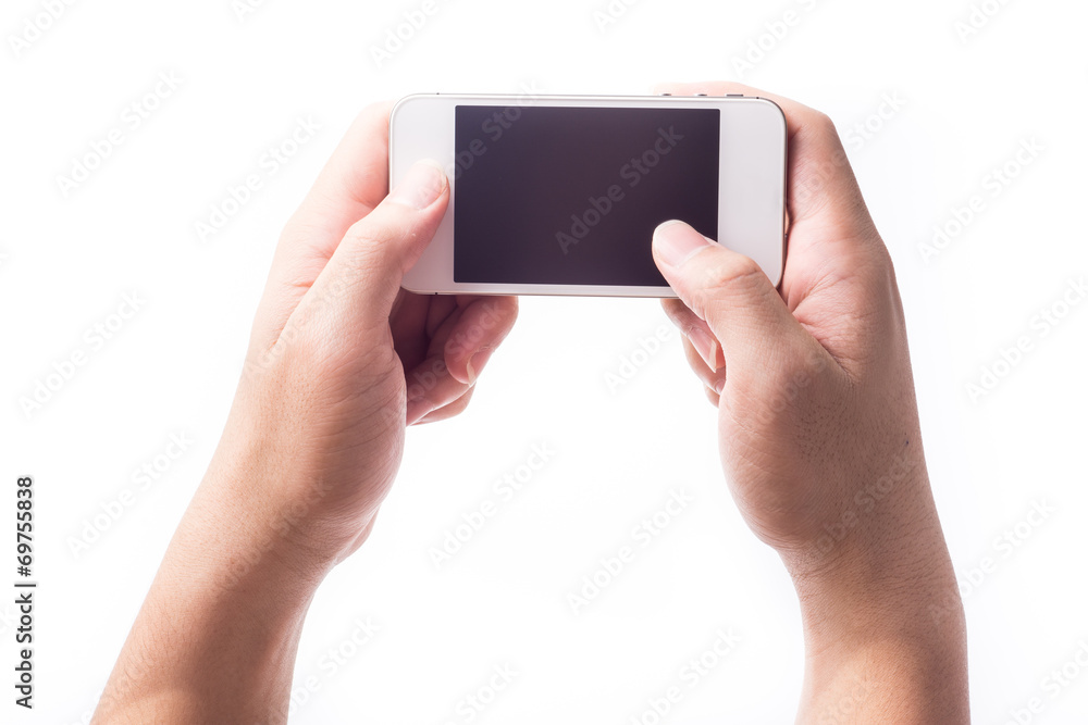 Touch screen mobile phone, in hand Touch screen mobile phone, in hand