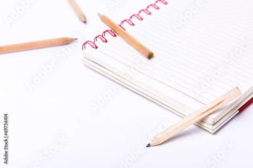 Wallpaper Mural pencil on open white paper note book Torontodigital.ca