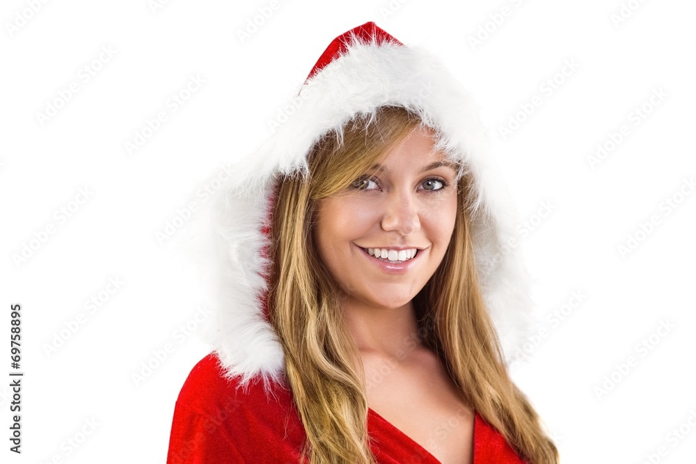 Festive blonde smiling at camera Festive blonde smiling at camera