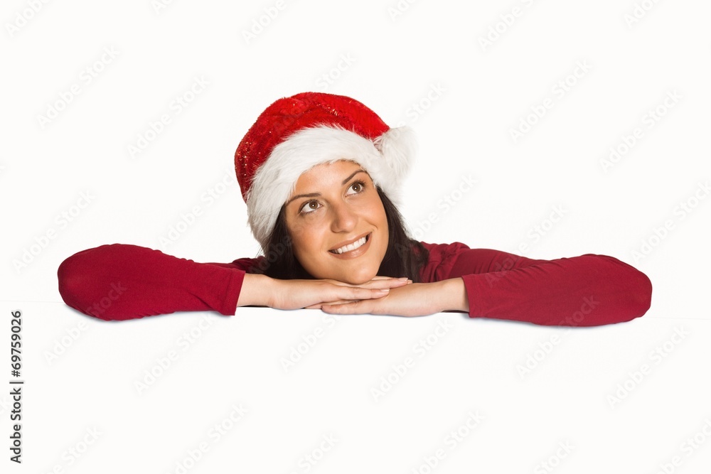 Woman smiling while looking away Woman smiling while looking away