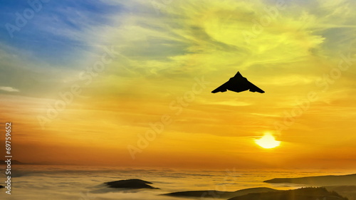 4K Stealth F117 Nighthawk air attack photo