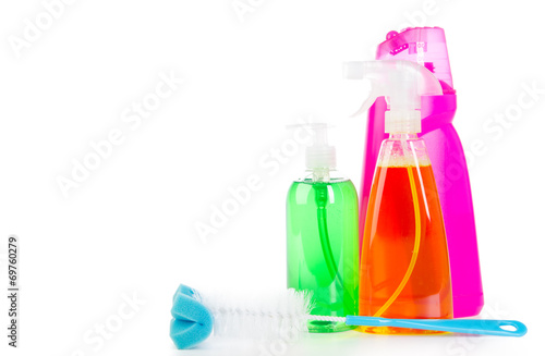 reinigungsflaschen mit textfreiraum © Racle Fotodesign