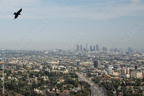 los angeles view from mulholland drive
