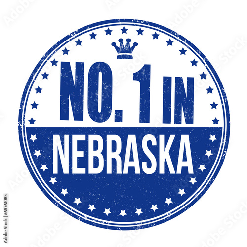 Number one in Nebraska stamp