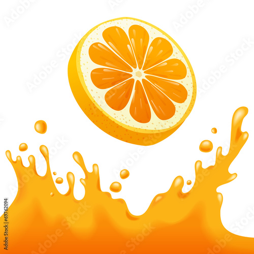 orange juice splash