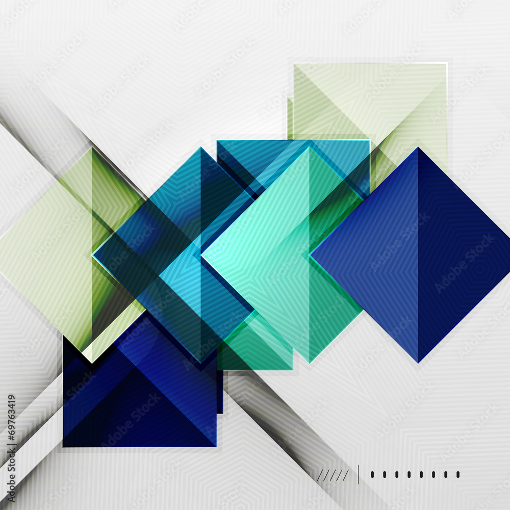 Geometric squares and rhombus futuristic template Geometric squares and rhombus futuristic template