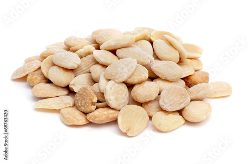 roasted and salted shelled almonds photo