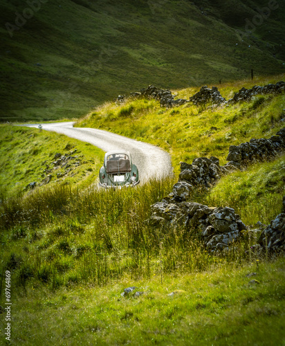 Retro Touring Car In Scotland