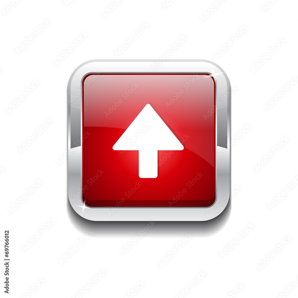 Up Key Rounded Rectangular Vector Red Web Icon Button Up Key Rounded Rectangular Vector Red Web Icon Button