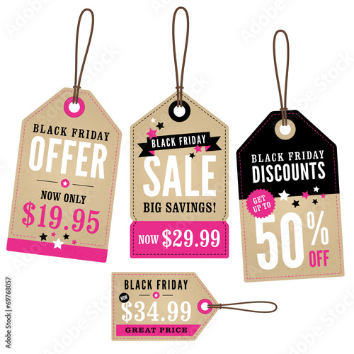 Black Friday Retail Labels
