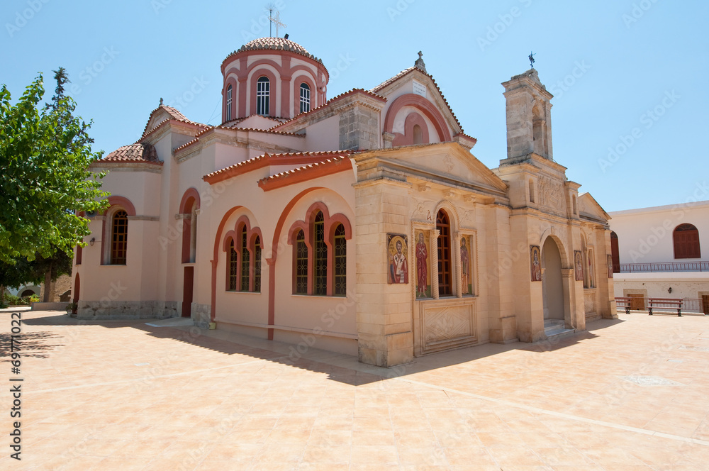 Monastery of Panagia Kalyviani. Crete island in Greece.