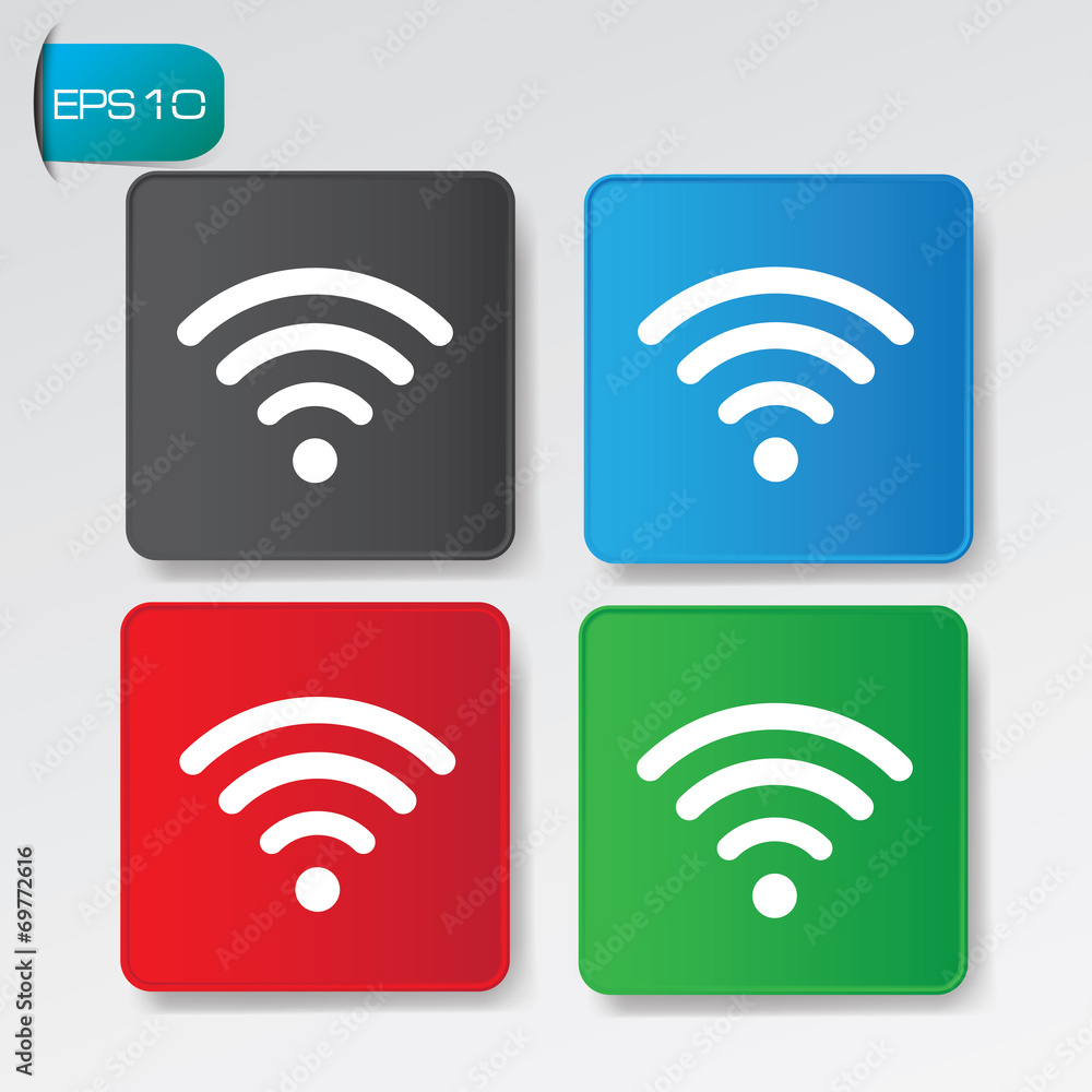 Wireless buttons,vector Wireless buttons,vector