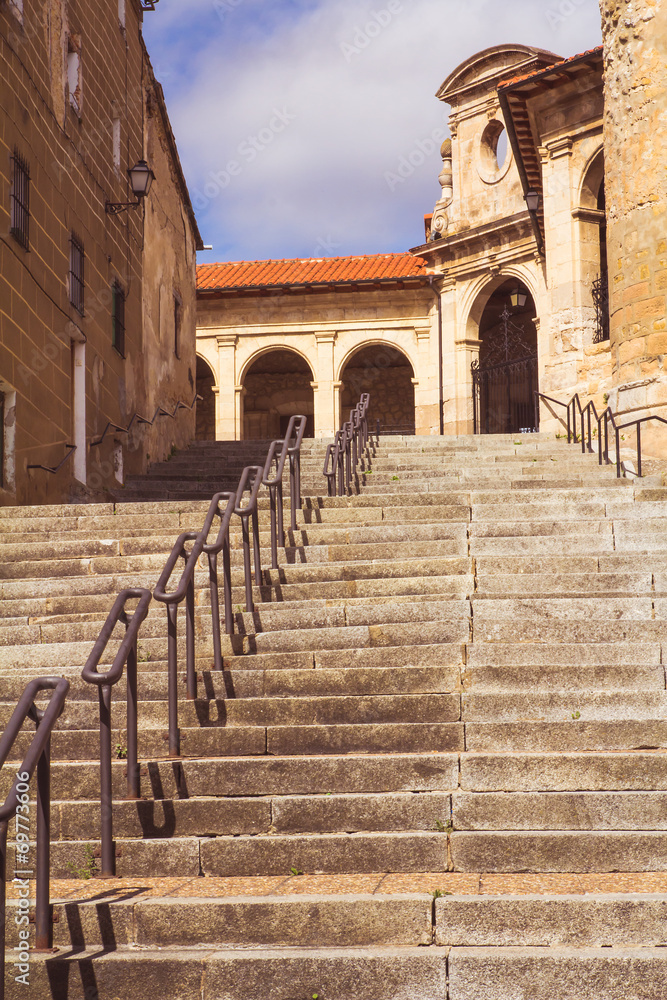 Fototapeta premium Stairs in the village