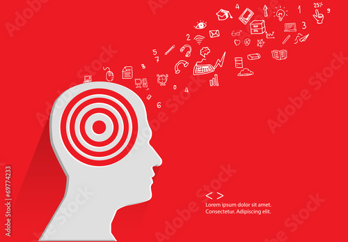 Brain storm concept,vector