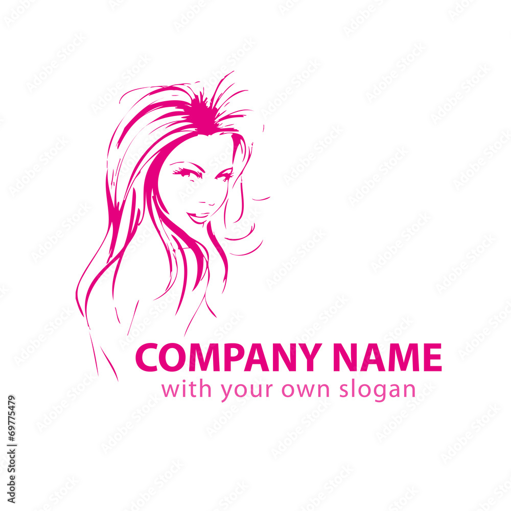 Friseur Kopf Gesicht Logo Silhouette Vektor Friseur Kopf Gesicht Logo Silhouette Vektor