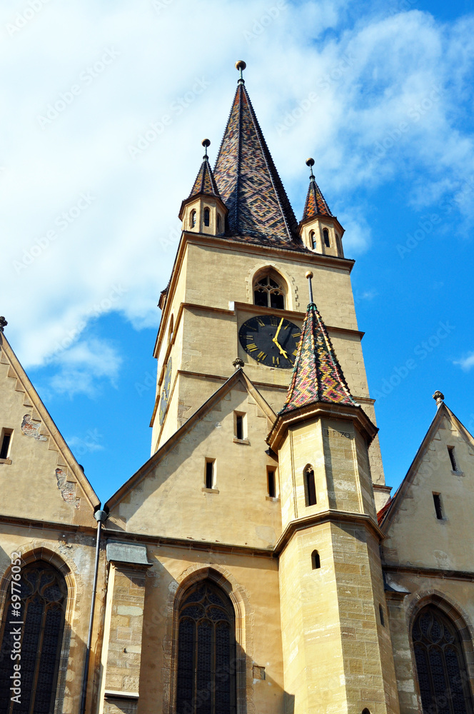 Sibiu city Romania Lutheran Cathedral