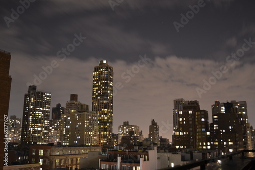 Wallpaper Mural Cloudy New York Night Torontodigital.ca