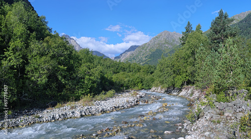 Bilyagidon river in Digoria, Caucasus, Russia