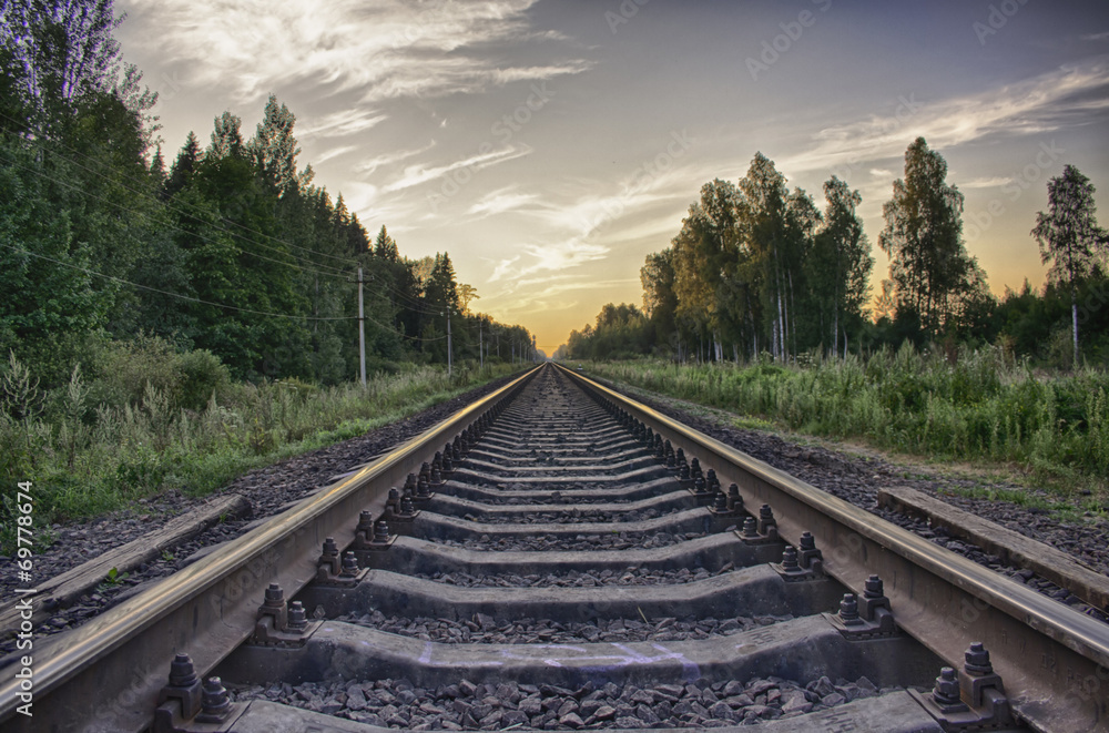 Fototapeta premium Ferrovia HDR