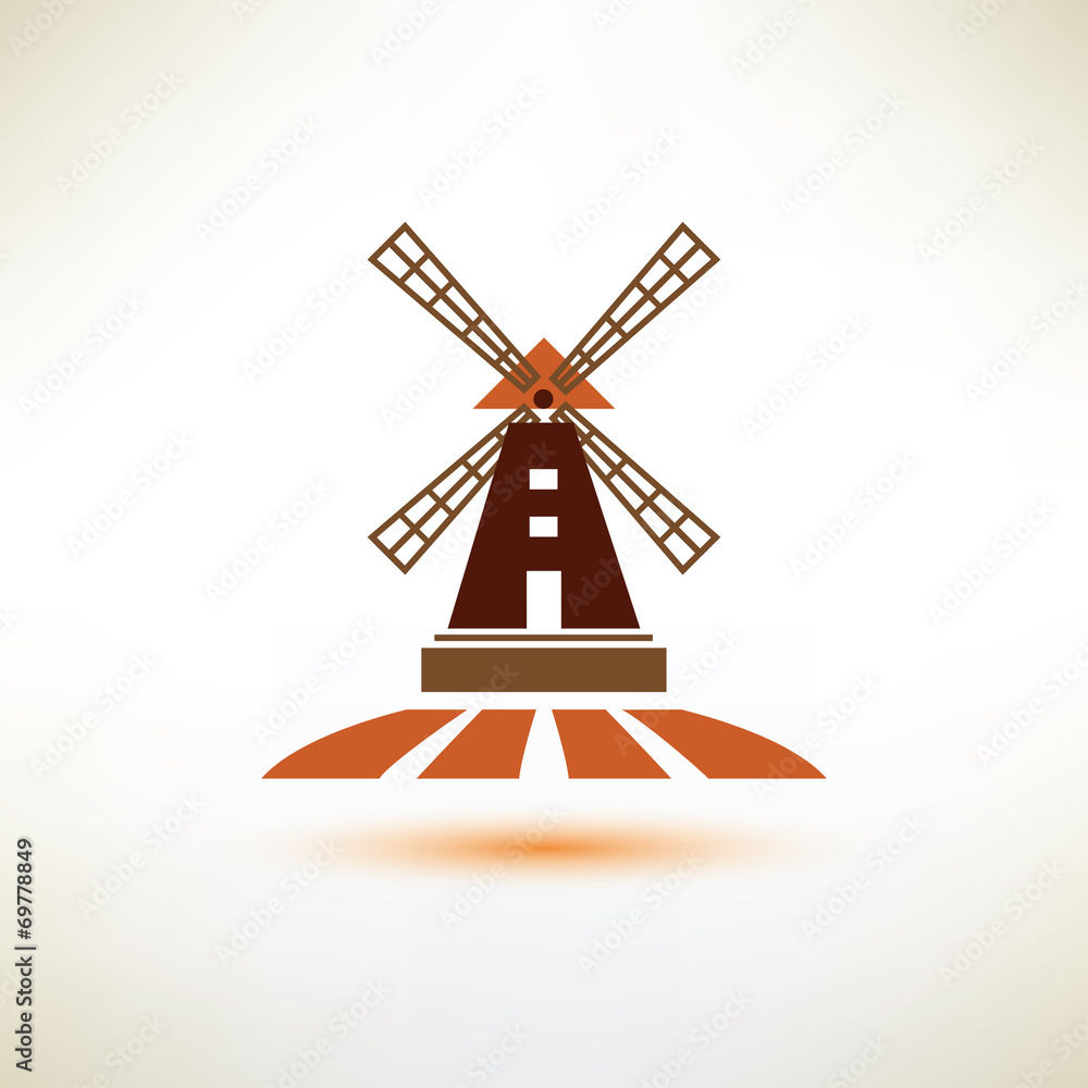 windmill vector symbol, agriculture concept windmill vector symbol, agriculture concept